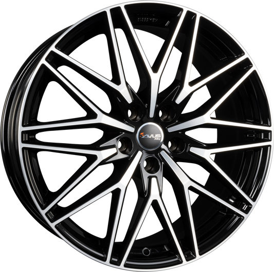 Avus Racing AC-MB6 Black Polished Alufelge 10x20 Zoll ET18 LK 5x112 ML66.6 – Bild 2