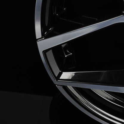 Avus Racing AC-523 Black Polished Alufelge 7.5x18 Zoll ET35 LK 5x114.3 ML73.1 – Bild 5