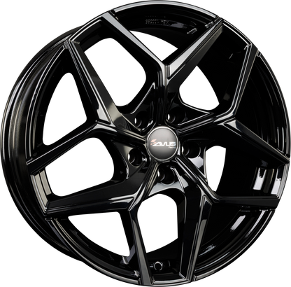 Avus Racing AC-523 Black Alufelge 8x18 Zoll ET43 LK 5x108 ML73.1 – Bild 2