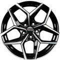Avus Racing AC-523 Black Polished Alufelge 8x18 Zoll ET44 LK 5x114.3 ML73.1