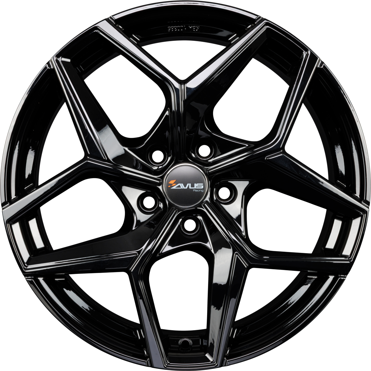 Avus Racing AC-523 Black Alufelge 8x19 Zoll ET43 LK 5x108 ML73.1