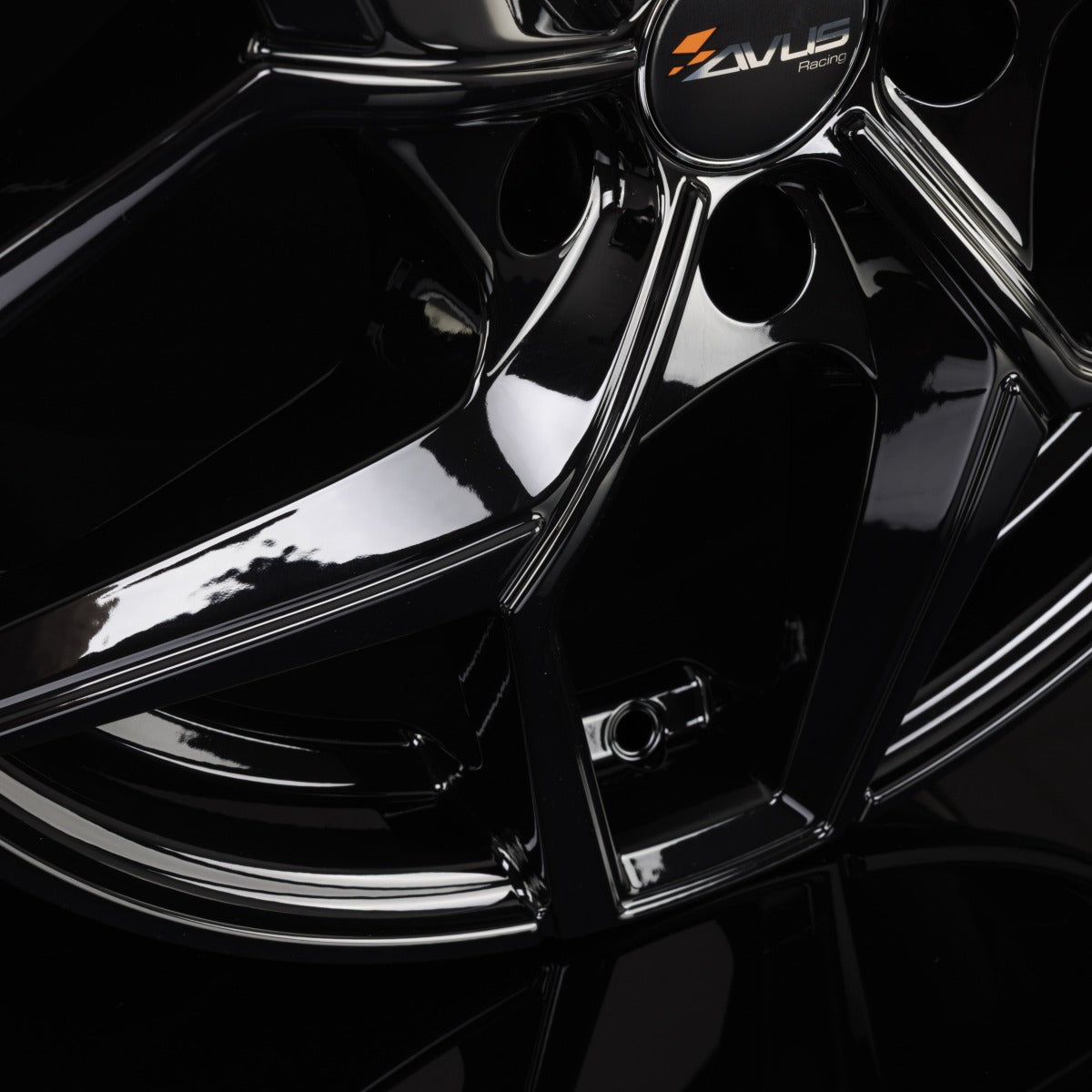 Avus Racing AC-523 Black Alufelge 8x19 Zoll ET43 LK 5x108 ML73.1 – Bild 4