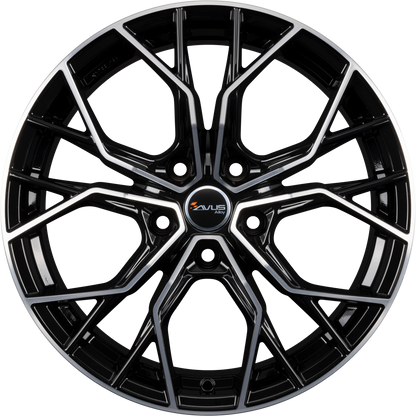 Avus Racing AC-M10 Black Polished Alufelge 8x18 Zoll ET29 LK 5x112 ML66.6