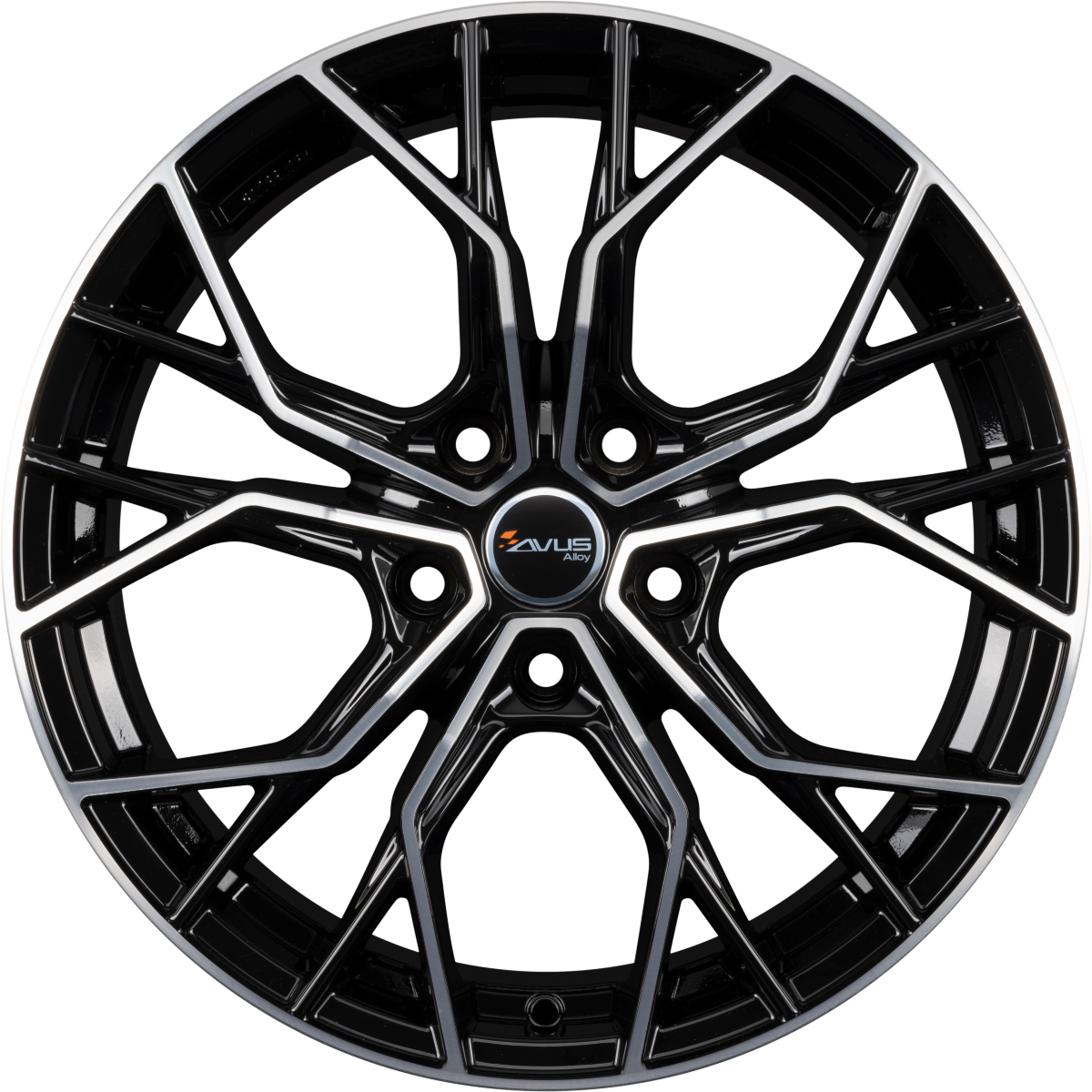 Avus Racing AC-M10 Black Polished Alufelge 8x18 Zoll ET44 LK 5x112 ML66.6