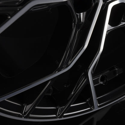 Avus Racing AC-M10 Black Polished Alufelge 8x18 Zoll ET44 LK 5x112 ML66.6 – Bild 5