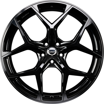 Tecnomagnesio TMG02 Black Glossy Alufelge 8x18 Zoll ET45 LK 5x112 ML66.6
