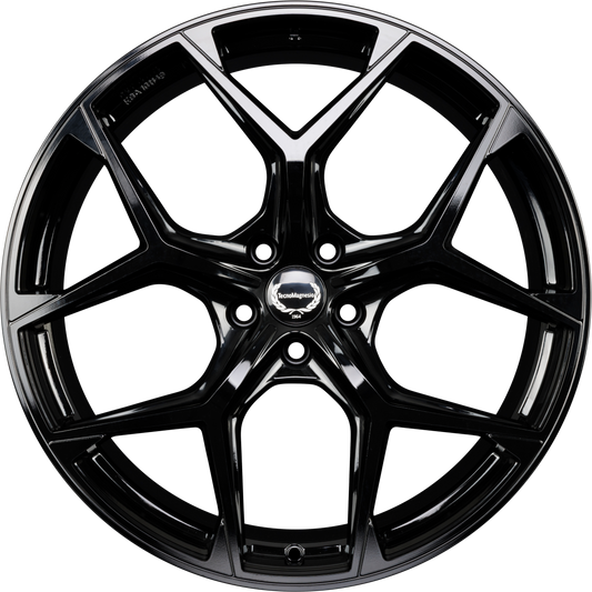Tecnomagnesio TMG02 Black Glossy Alufelge 8x19 Zoll ET35 LK 5x112 ML66.6