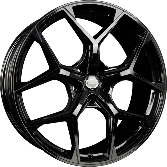 Tecnomagnesio TMG02 Black Glossy Alufelge 8x19 Zoll ET35 LK 5x112 ML66.6 – Bild 2