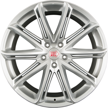 1000 Miglia MM1007 Silver Gloss Polished Alufelge 8.5x19 Zoll ET45 LK 5x112 ML72.2
