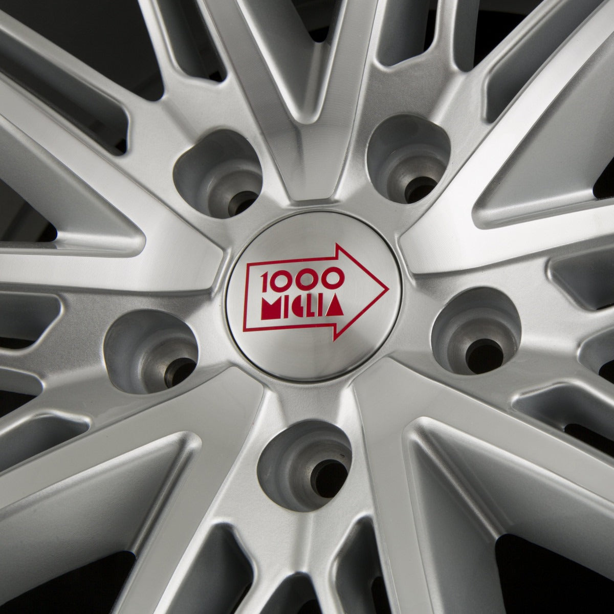 1000 Miglia MM1007 Silver Gloss Polished Alufelge 8.5x19 Zoll ET45 LK 5x112 ML72.2 – Bild 4