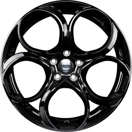 Tecnomagnesio Junior Black Glossy Alufelge 8x18 Zoll ET34 LK 5x110 ML65.1