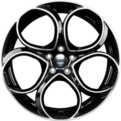 Tecnomagnesio Junior Black Mirror Alufelge 8x18 Zoll ET34 LK 5x110 ML65.1