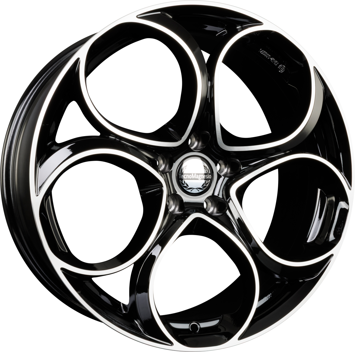 Tecnomagnesio Junior Black Mirror Alufelge 8x19 Zoll ET37 LK 5x110 ML65.1 – Bild 2