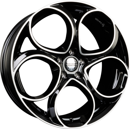 Tecnomagnesio Junior Black Mirror Alufelge 8x19 Zoll ET37 LK 5x110 ML65.1 – Bild 2