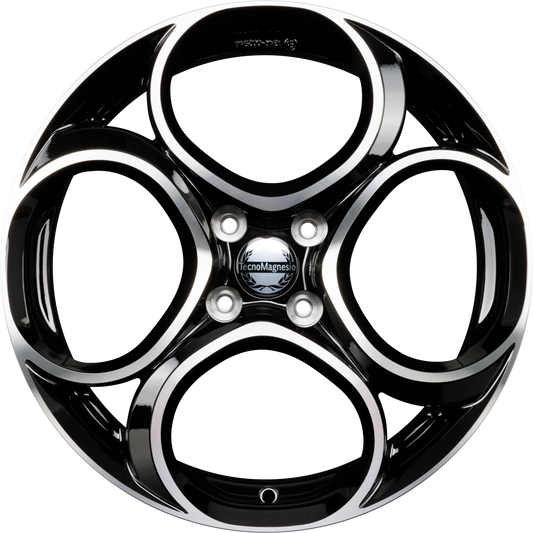 Tecnomagnesio Junior 4 Black Mirror Alufelge 7x18 Zoll ET35 LK 4x108 ML65.1