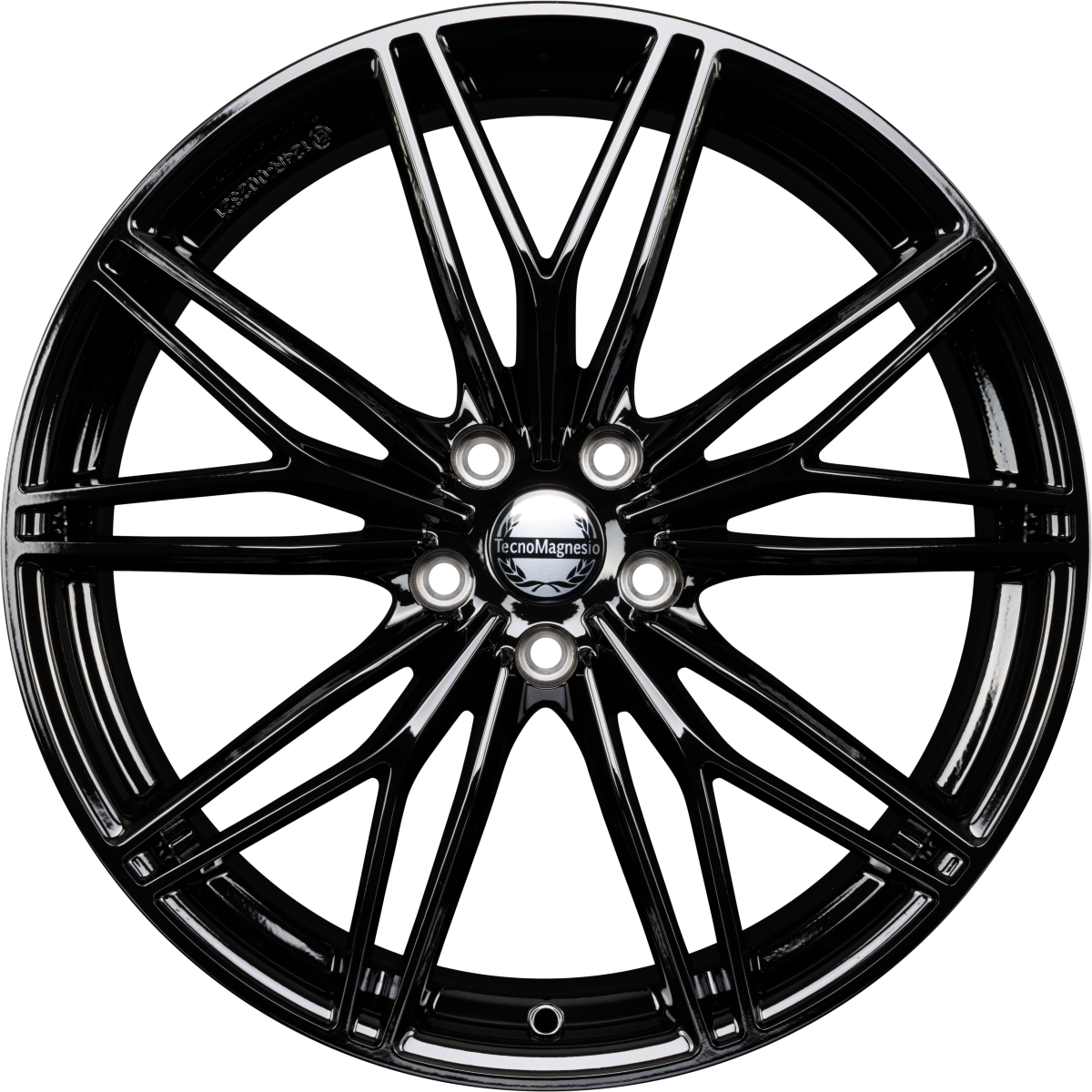 Tecnomagnesio Motorsport Black Glossy Alufelge 8x20 Zoll ET35 LK 5x112 ML66.6