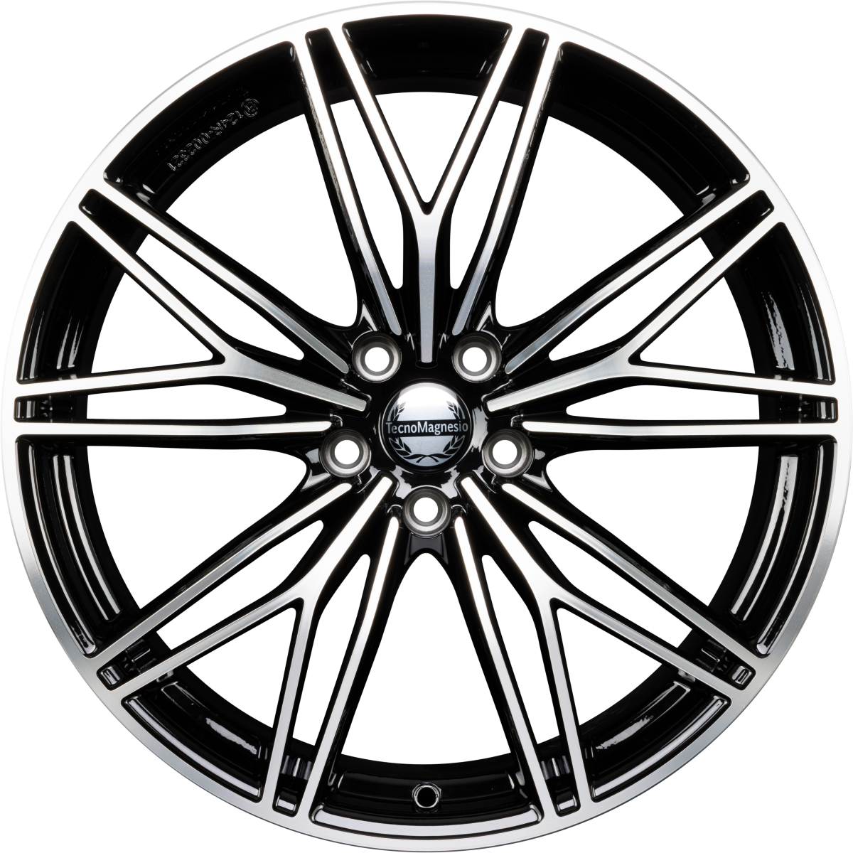 Tecnomagnesio Motorsport Black Mirror Alufelge 8x20 Zoll ET35 LK 5x112 ML66.6