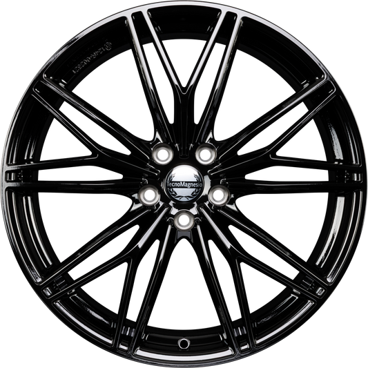 Tecnomagnesio Motorsport Black Glossy Alufelge 8x20 Zoll ET46 LK 5x112 ML66.6