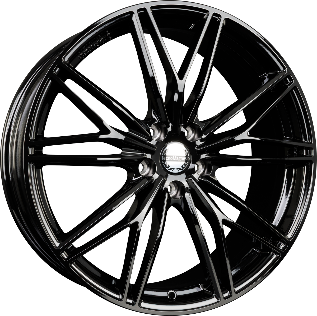 Tecnomagnesio Motorsport Black Glossy Alufelge 8x20 Zoll ET46 LK 5x112 ML66.6 – Bild 2