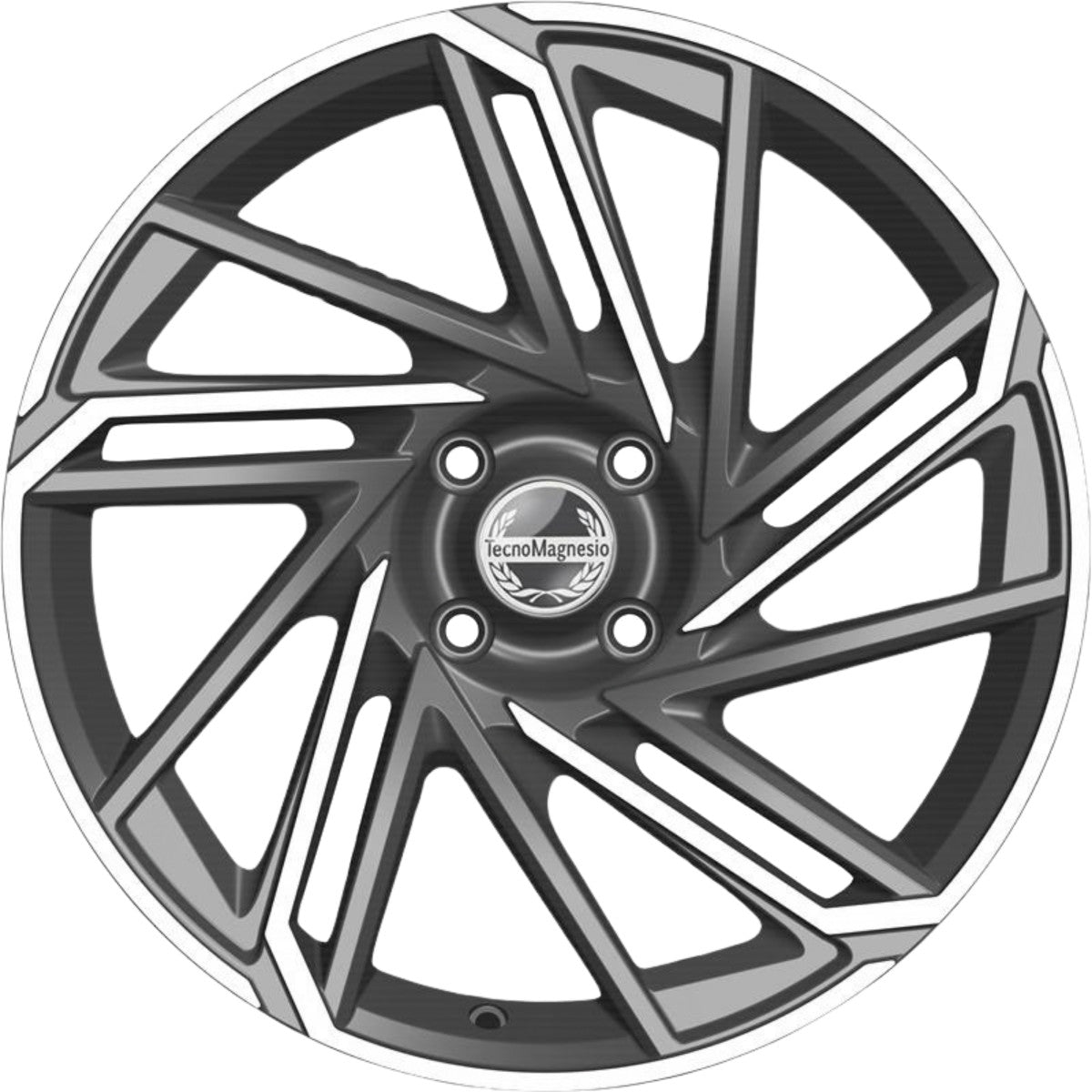 Tecnomagnesio Epower gun metallic mirror Alufelge 7x18 Zoll ET30 LK 4x108 ML65.1