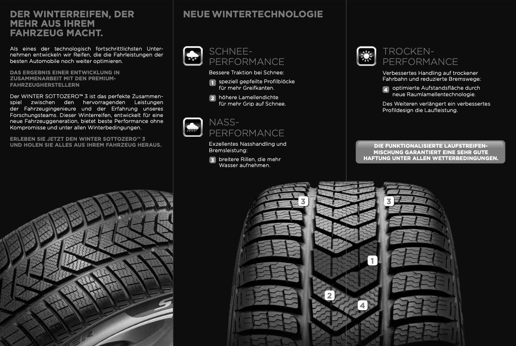 Pirelli Winter Sottozero 3 R-F * FSL XL 3PMSF DOT20 225/60 R18 104H Winter DOT DOT20 – Bild 4