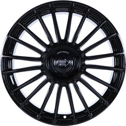 1000 Miglia MM1022 gloss black 8x19 ET45 - LK5/108 ML73.1