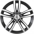 Mille Miglia MM020 anthrazit poliert Alufelge 7x17 Zoll ET49 LK 5x112 ML57.1