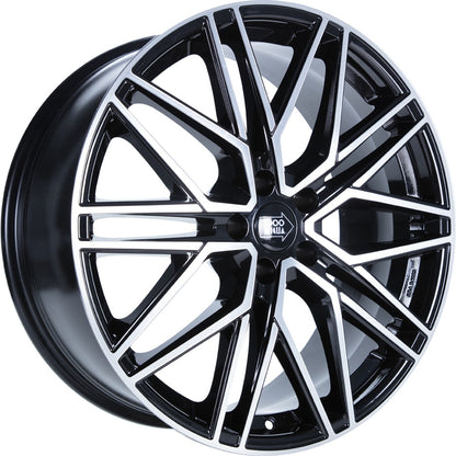 1000 Miglia MM1023 black polished 8.5x20 ET30 - LK5/110 ML65.1