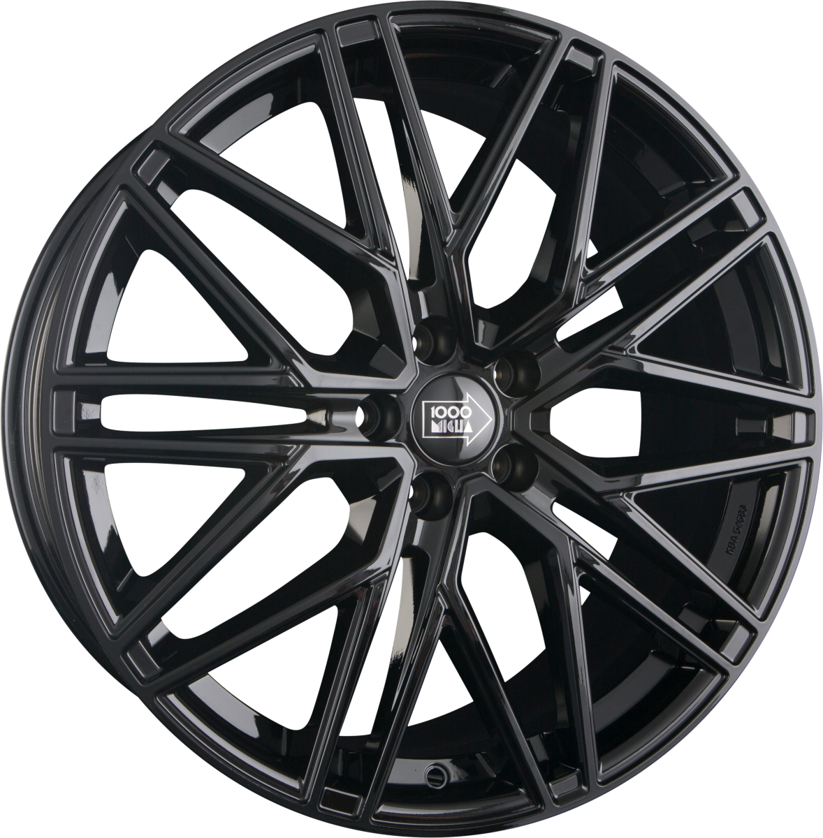 1000 Miglia MM1023 gloss black Alufelge 8.5x20 Zoll ET45 LK 5x112 ML66.5 – Bild 4