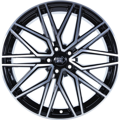 1000 Miglia MM1023 black polished 8.5x20 ET45 - LK5/112 ML66.5