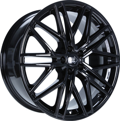 1000 Miglia MM1023 gloss black 8x19 ET33 - LK5/110 ML65.1