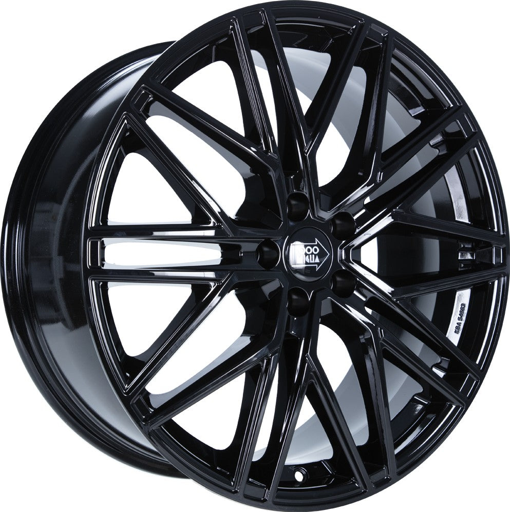 1000 Miglia MM1023 gloss black 8x19 ET45 - LK5/108 ML73.1