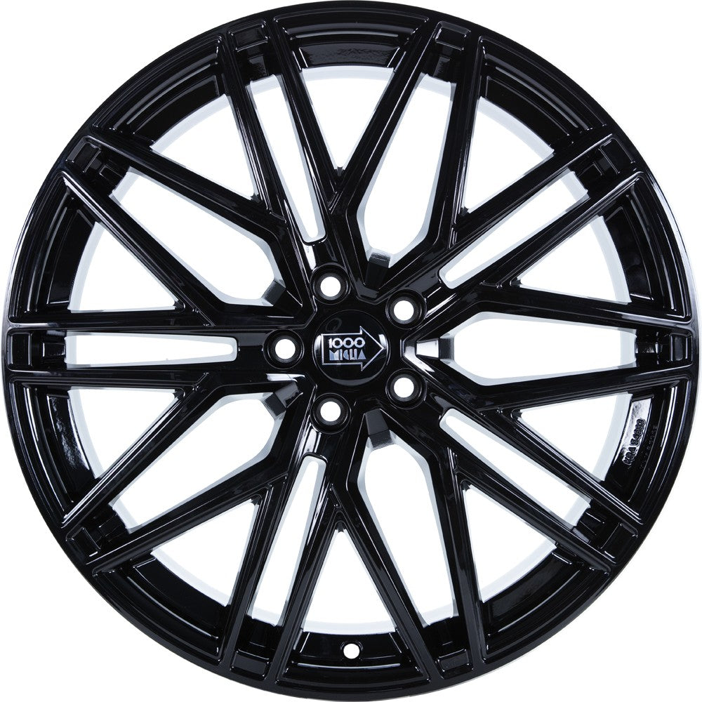 1000 Miglia MM1023 gloss black 8x19 ET45 - LK5/108 ML73.1