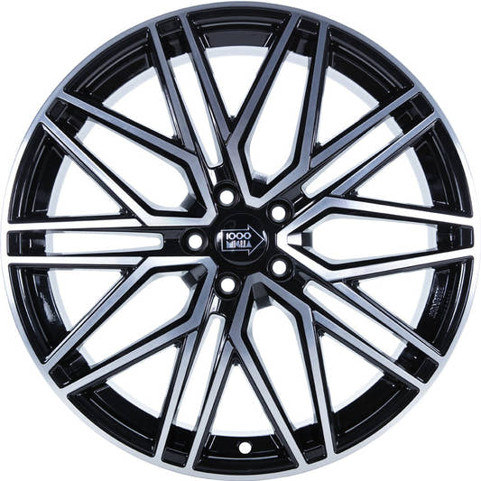 1000 Miglia MM1023 black polished 9x19 ET34 - LK5/110 ML65.1