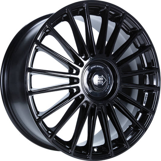 1000 Miglia MM1022 gloss black 8x19 ET33 - LK5/110 ML65.1
