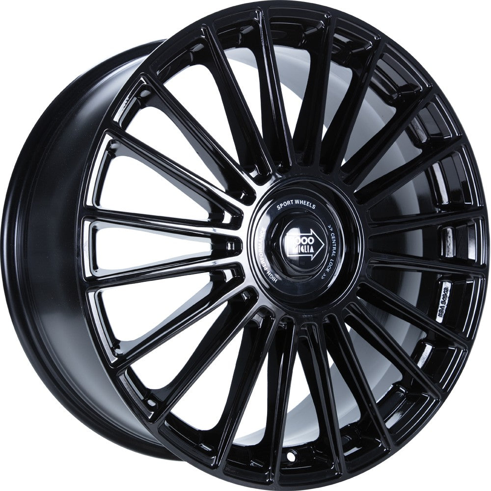 1000 Miglia MM1022 gloss black 8x19 ET33 - LK5/110 ML65.1