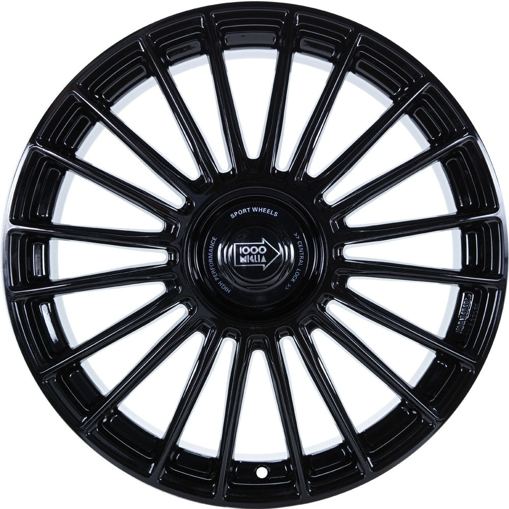 1000 Miglia MM1022 gloss black 8x19 ET33 - LK5/110 ML65.1