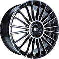 1000 Miglia MM1022 black polished Alufelge 8x19 Zoll ET33 LK 5x110 ML65.1