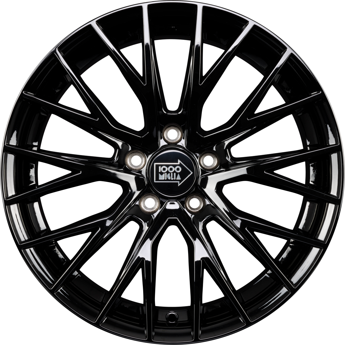 1000 Miglia MM1009 gloss black Alufelge 8x18 Zoll ET45 LK 5x114.3 ML79.5 – Bild 3