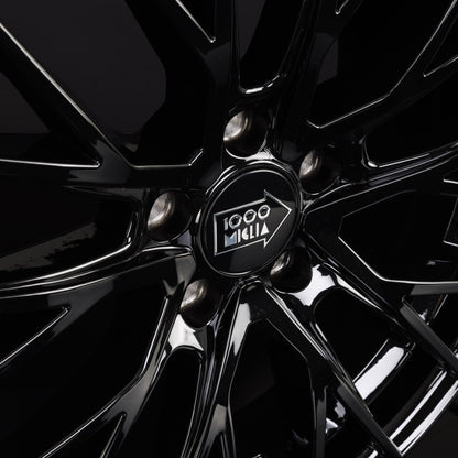1000 Miglia MM1009 gloss black Alufelge 8x18 Zoll ET45 LK 5x114.3 ML79.5 – Bild 5