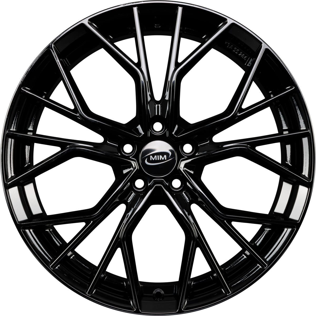 MIM Anky Black Glossy Alufelge 8x19 Zoll ET45 LK 5x108 ML73.1