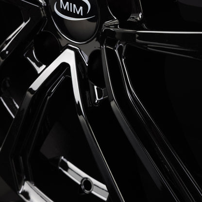 MIM Esis Black Glossy Alufelge 7.5x17 Zoll ET40 LK 5x114.3 ML73.1 – Bild 4