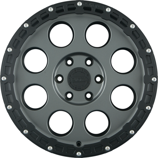 DELTA 4x4 Klassik B RUGGED Gun Metal Grey Matt Alufelge 8.5x18 Zoll ET42.5 LK 5x120 ML65.1