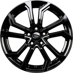 MIM Esis Black Glossy Alufelge 7.5x17 Zoll ET45 LK 5x108 ML73.1