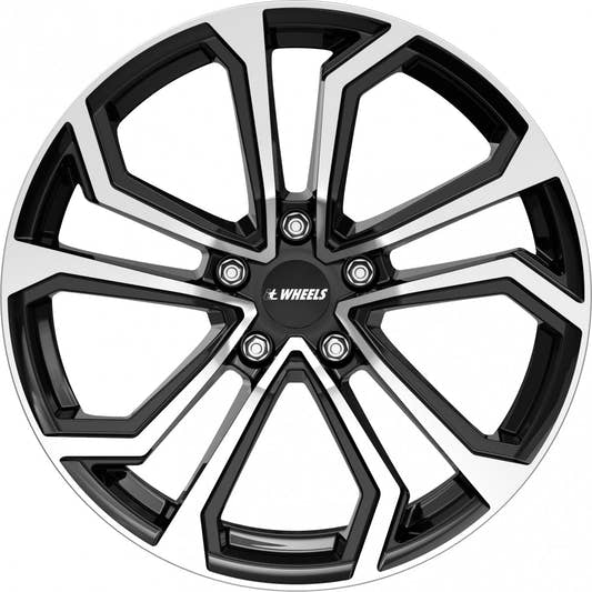 itWheels Ella gloss black polished Alufelge 8x18 Zoll ET40 LK 5x114.3 ML73.1 – Bild 2