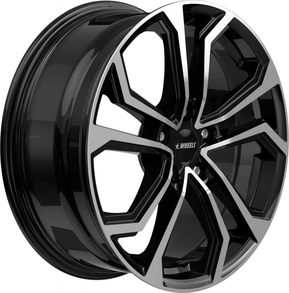 itWheels Ella gloss black polished Alufelge 8x18 Zoll ET45 LK 5x112 ML57.1 – Bild 4