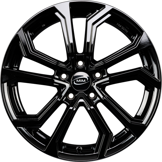 MIM Esis Black Glossy Alufelge 6.5x16 Zoll ET45 LK 5x112 ML57.1