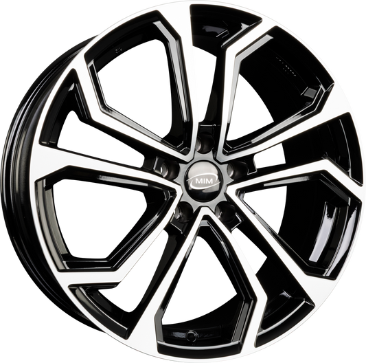 MIM Esis Black Mirror Alufelge 6.5x16 Zoll ET38 LK 5x100 ML57.1 – Bild 2