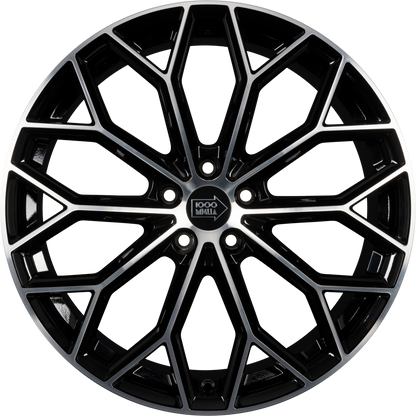 1000 Miglia MM1030 gloss black polished Alufelge 8x19 Zoll ET45 LK 5x112 ML66.5 – Bild 3