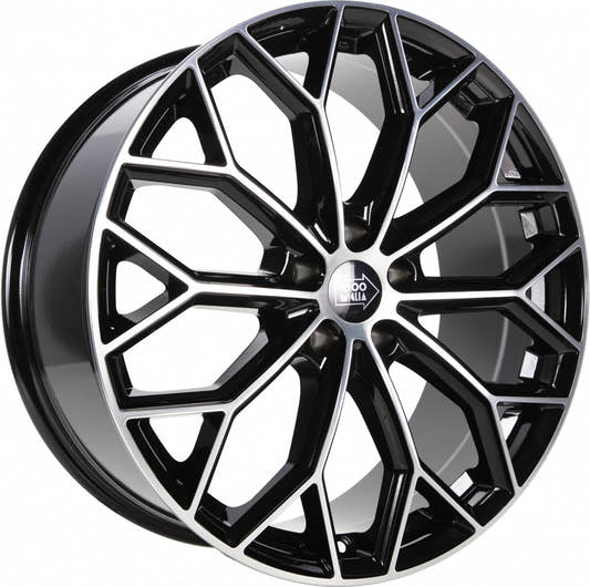 1000 Miglia MM1030 gloss black polished 8x19 ET45 - LK5/112 ML66.5